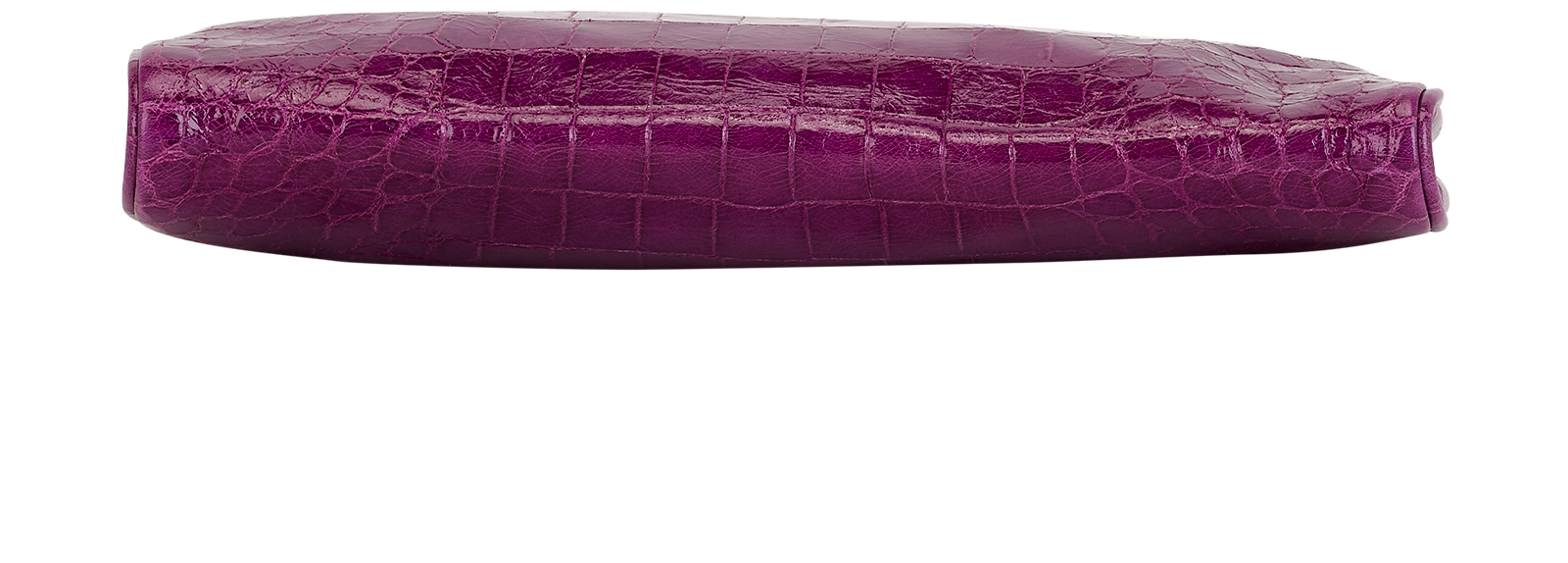 Miu Miu Croc Embossed Wristlet, &pound;295, Accessories, Purple, Leather, Top view